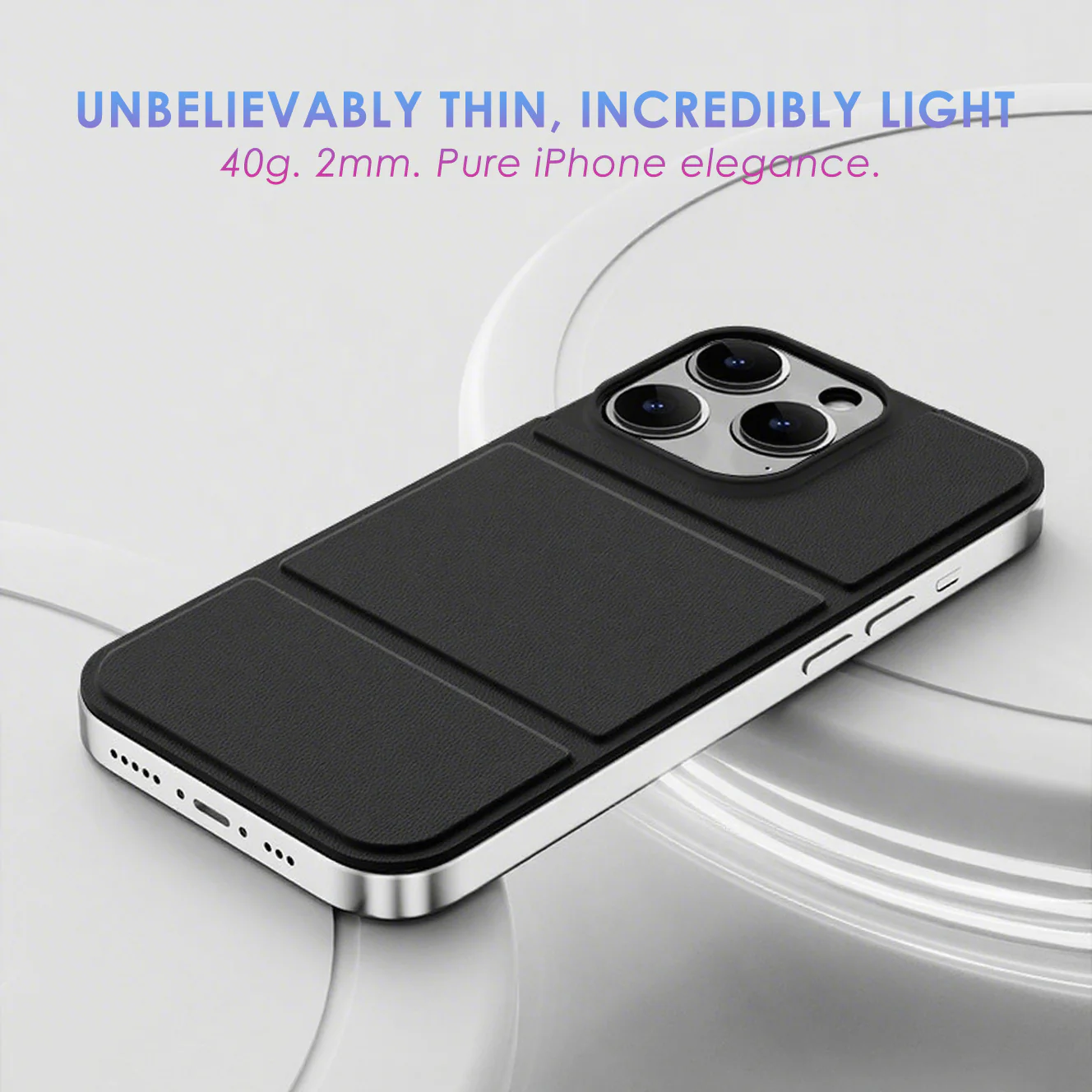 Zeera MagFold: iPhone 15/16 Pro Max MagSafe Leather Backplate - Image 4