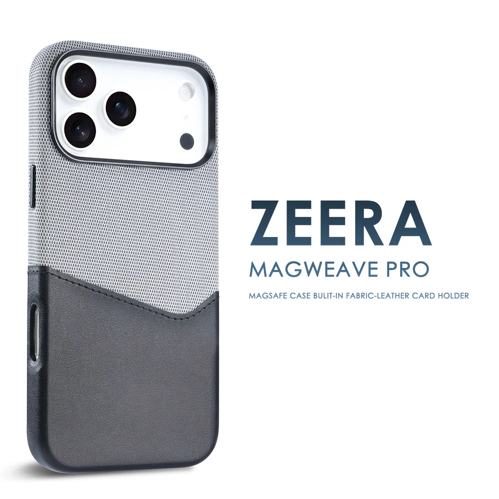 ZEERA MagWeave Pro : MagSafe Case with Built-In Card Holder for iPhone 17 Air, iPhone 17 Pro Max - Image 2